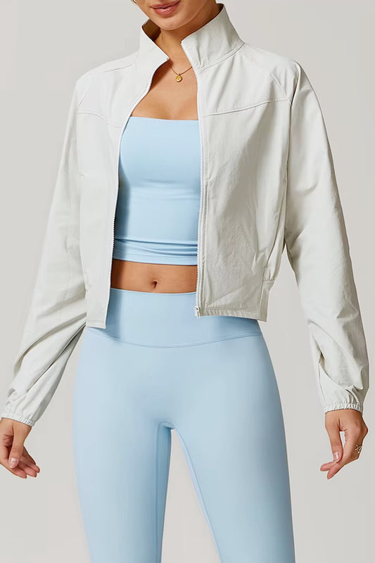 AeroFlow Training Jacket Apricot White