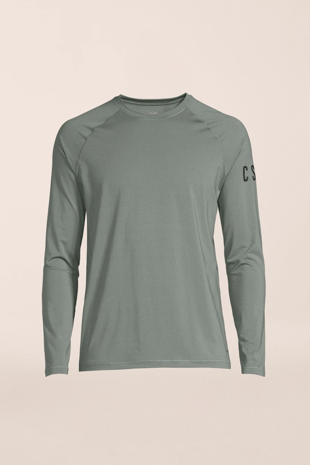 M Rapidry Long Sleeve Tee-Saga grey