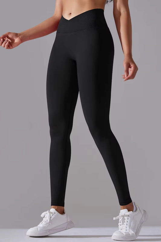 Crossover Waist Yoga Leggings