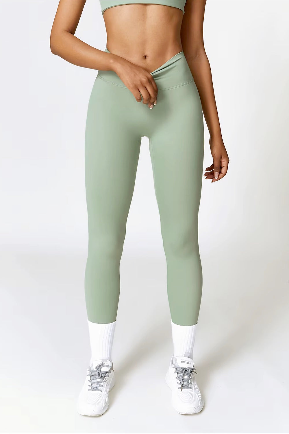 CurveFlex Seamless Leggings basil green