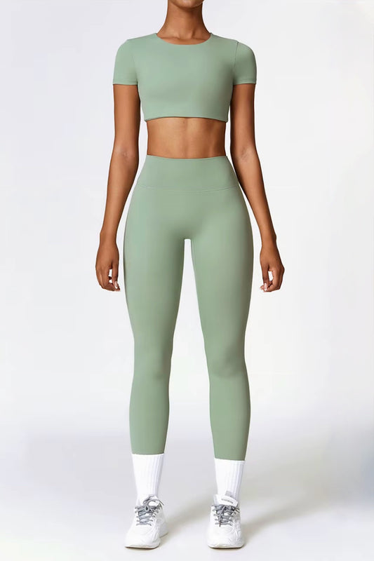 CurveFlex Seamless Leggings basil green