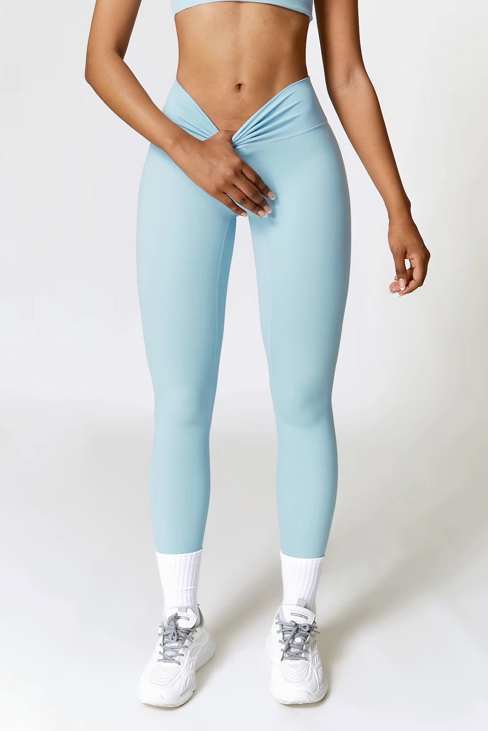 CurveFlex Seamless Leggings sky blue