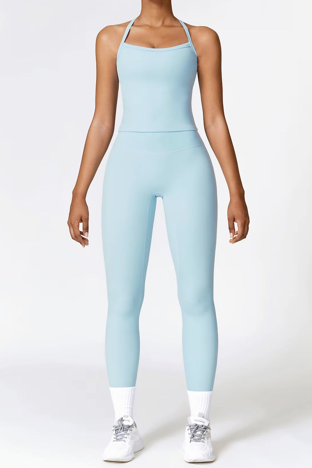 CurveFlex Seamless Leggings sky blue