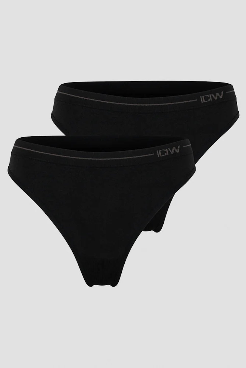 Everyday Seamless Thong 2-pack Black