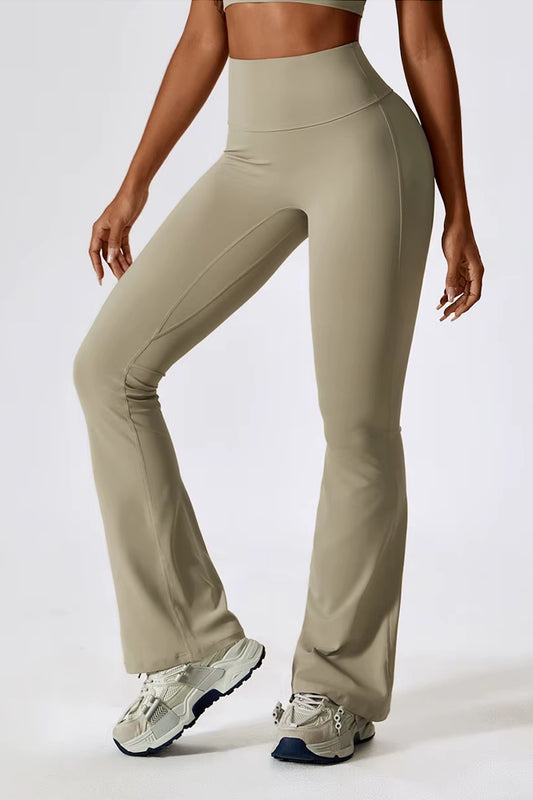 Flare Leggings Yoga Pants Camel Palm