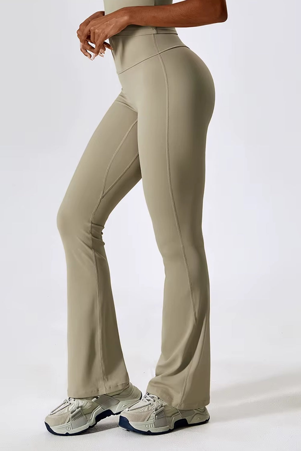 Flare Leggings Yoga Pants Camel Palm