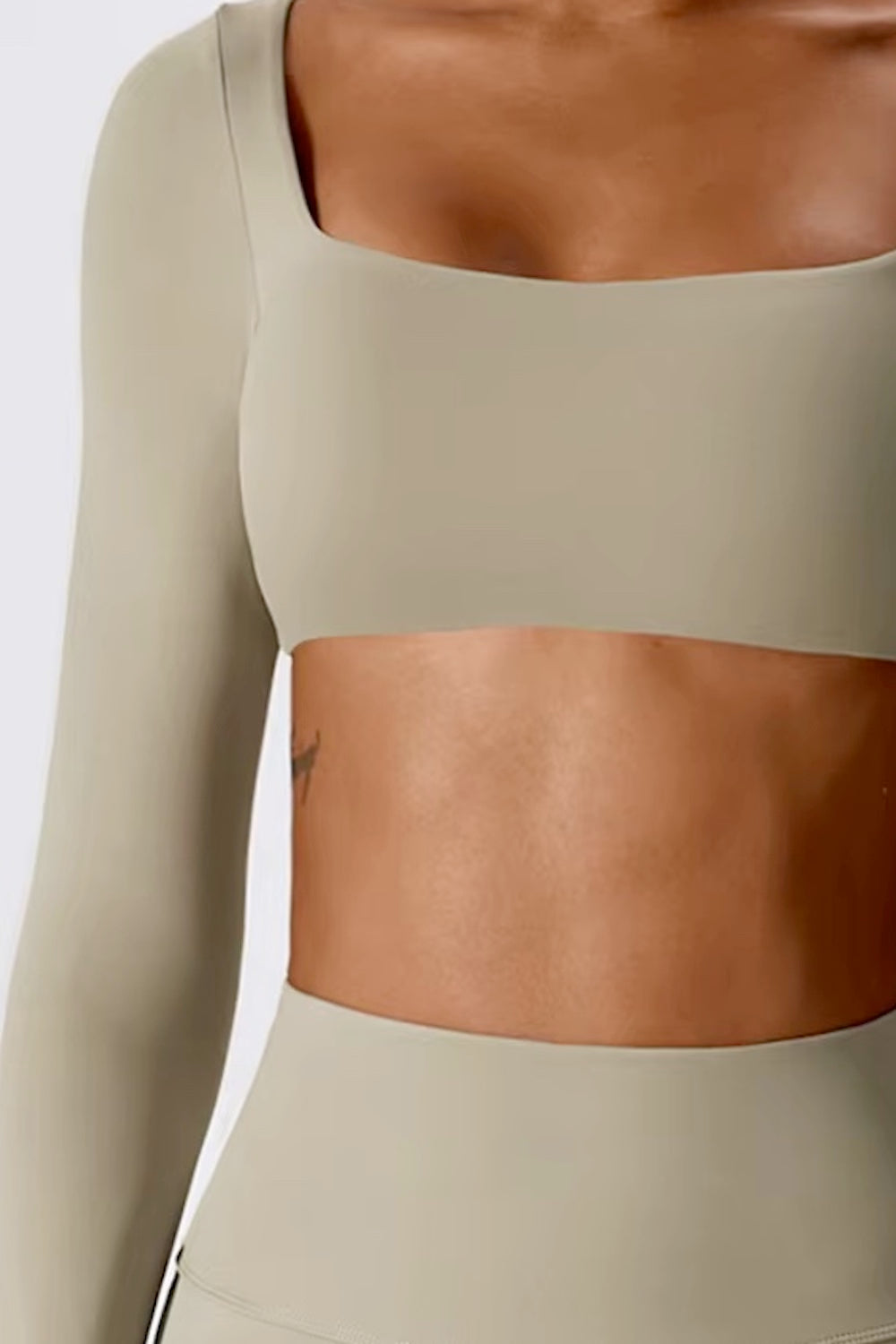 Long Sleeve Yoga Crop Top